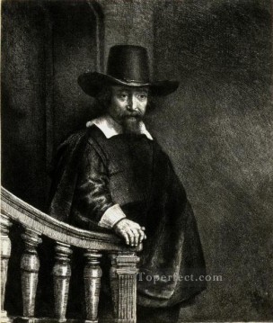 Rembrandt van Rijn Painting - Ephraim Bonus Jewish Physician SIL portrait Rembrandt